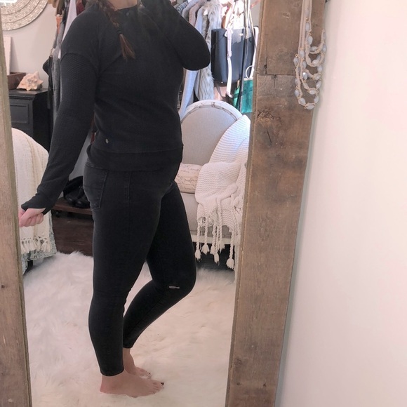 Zella size xsmall black athletic sweatshirt - Picture 2 of 8